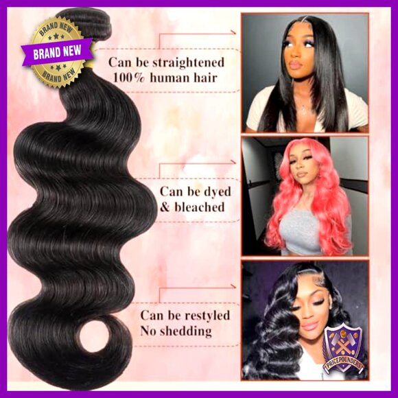 20-26 Inch Body Wave Human Hair Extensions 4 Bundles Brazilian Virgin Hair main image 4
